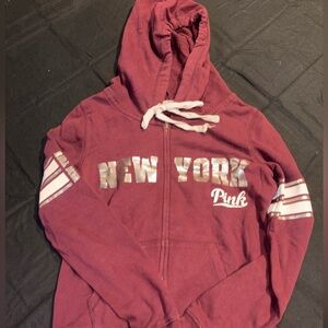 Maroon PINK New York jacket